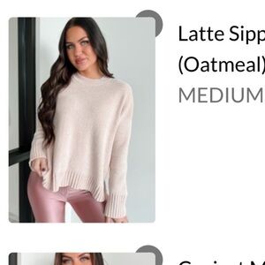 NanaMacs Latte Sipper Sweater
